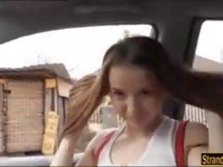 Fascinating Teen Hitchhiker Olivia Grace Gets Fucked By Dude